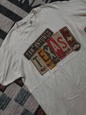 Lonestar state texas license plate souvenir tee San Antonio